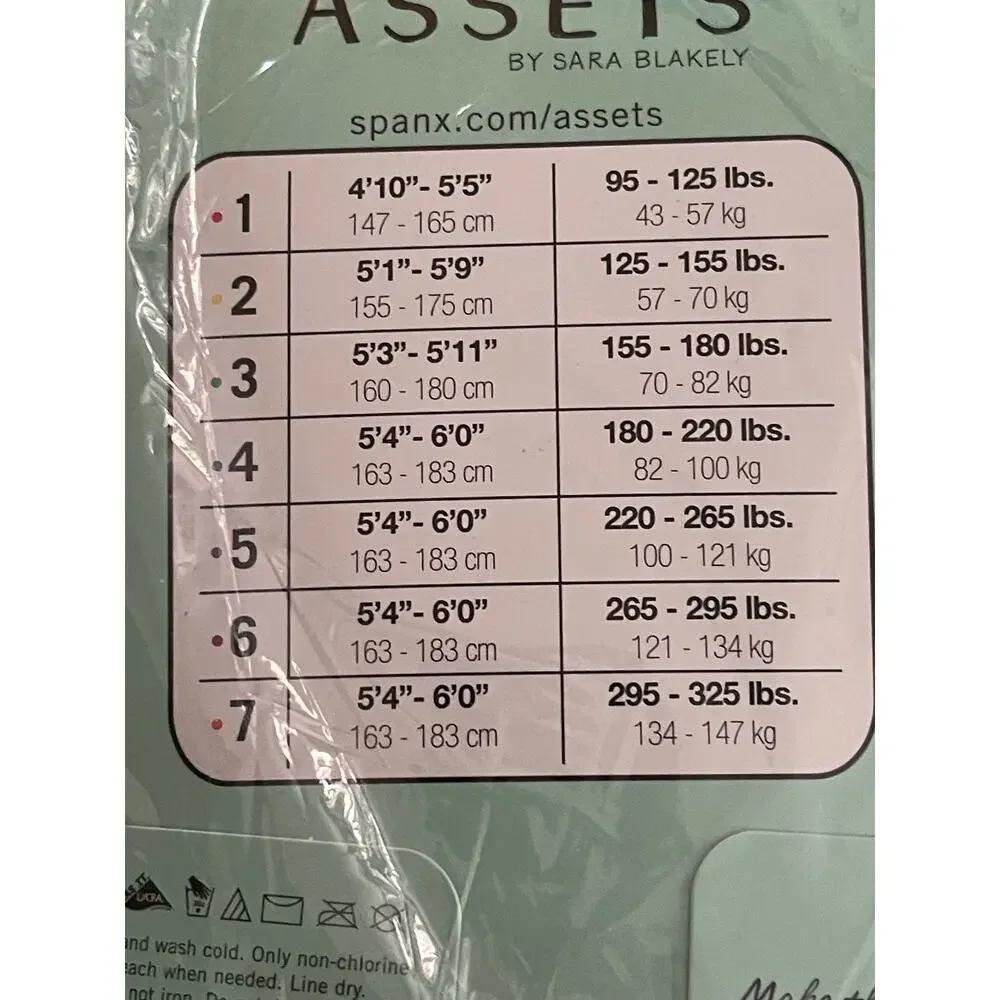 SPANX Assets Shaping Tights Textured Wish Bone Black Size 2 NEW